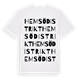 Hemsö distrikt ordlek t-shirt