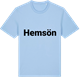 Blue Soul t-shirt med Hemsön fetstil t-shirt