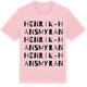 Pink Cotton t-shirt med Henrik-Hansmyran ordlek t-shirt
