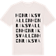 Vintage White t-shirt med Henriksvallen ordlek t-shirt