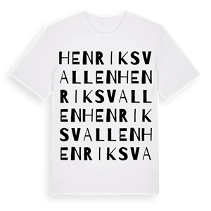 Henriksvallen ordlek t-shirt – ekologisk bomull t-shirt från Pinshirt