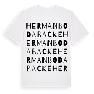 Hermanboda backe ordlek t-shirt – ekologisk bomull t-shirt från Pinshirt