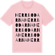 Pink Cotton t-shirt med Herrbodarna ordlek t-shirt