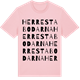 Pink Cotton t-shirt med Herrestabodarna ordlek t-shirt