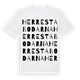 White t-shirt med Herrestabodarna ordlek t-shirt