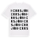 White t-shirt med Herrsjön ordlek t-shirt