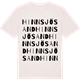 Vintage White t-shirt med Hinnsjösand ordlek t-shirt