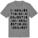 Mid Heather Gray t-shirt med Hinnsjöstugan ordlek t-shirt