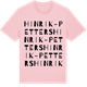 Pink Cotton t-shirt med Hinrik-Petters ordlek t-shirt