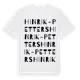 White t-shirt med Hinrik-Petters ordlek t-shirt