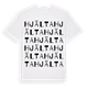 Hjälta ordlek t-shirt