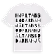 White t-shirt med Hjältansbodarna ordlek t-shirt