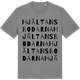 Mid Heather Gray t-shirt med Hjältansbodarna ordlek t-shirt