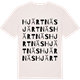 Vintage White t-shirt med Hjärtnäs ordlek t-shirt