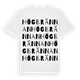 White t-shirt med Högbrännan ordlek t-shirt