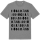 Mid Heather Gray t-shirt med Högbrännan ordlek t-shirt
