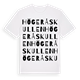 Högeråskullen ordlek t-shirt