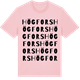 Pink Cotton t-shirt med Högfors ordlek t-shirt
