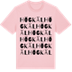 Pink Cotton t-shirt med Högkäl ordlek t-shirt