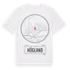 White t-shirt med Högland t-shirt