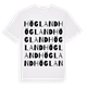White t-shirt med Högland ordlek t-shirt