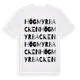 White t-shirt med Högmyrbacken ordlek t-shirt