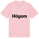 Pink Cotton t-shirt med Högom fetstil t-shirt