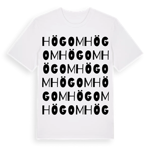 Högom ordlek t-shirt – ekologisk bomull t-shirt från Pinshirt