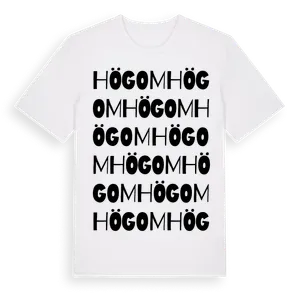 Högom ordlek t-shirt – ekologisk bomull t-shirt från Pinshirt