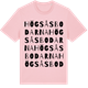 Pink Cotton t-shirt med Högsåsbodarna ordlek t-shirt