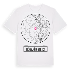 Högsjö distrikt t-shirt – ekologisk bomull t-shirt från Pinshirt