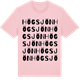 Pink Cotton t-shirt med Högsjön ordlek t-shirt