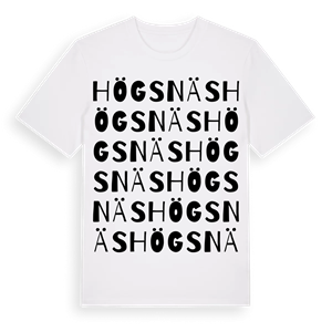 Högsnäs ordlek t-shirt – ekologisk bomull t-shirt från Pinshirt