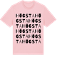 Pink Cotton t-shirt med Högsta ordlek t-shirt