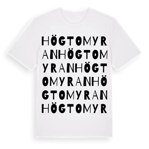 Högtomyran ordlek t-shirt – ekologisk bomull t-shirt från Pinshirt