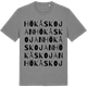Mid Heather Gray t-shirt med Hökåskojan ordlek t-shirt