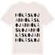 Vintage White t-shirt med Hökåskojan ordlek t-shirt