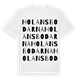 White t-shirt med Holansbodarna ordlek t-shirt