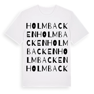 Holmbacken ordlek t-shirt – ekologisk bomull t-shirt från Pinshirt