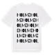 White t-shirt med Holme ordlek t-shirt