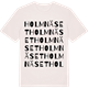 Vintage White t-shirt med Holmnäset ordlek t-shirt