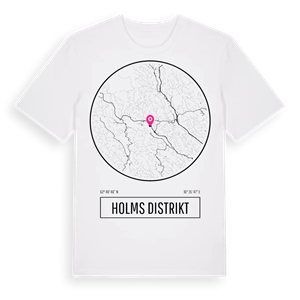 Holms distrikt t-shirt – ekologisk bomull t-shirt från Pinshirt