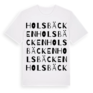 Holsbäcken ordlek t-shirt – ekologisk bomull t-shirt från Pinshirt
