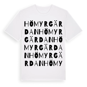 Hömyrgärdan ordlek t-shirt – ekologisk bomull t-shirt från Pinshirt
