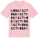 Pink Cotton t-shirt med Hörnäset ordlek t-shirt