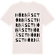 Vintage White t-shirt med Hörnäset ordlek t-shirt