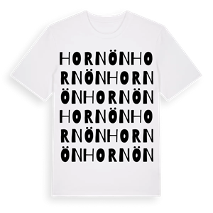 Hornön ordlek t-shirt – ekologisk bomull t-shirt från Pinshirt