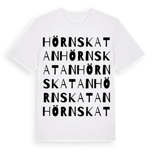 Hörnskatan ordlek t-shirt – ekologisk bomull t-shirt från Pinshirt