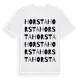 White t-shirt med Horsta ordlek t-shirt