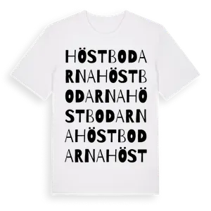 Höstbodarna ordlek t-shirt – ekologisk bomull t-shirt från Pinshirt